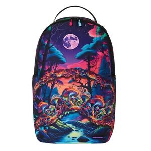 Sprayground Psychedelic Forest Backpack🔥New Black Bookbag Large School Bag